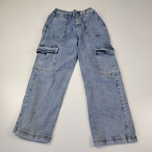 Almost Famous Jeans 90s Style Baggy Straight Size XL Light Wash High Waist